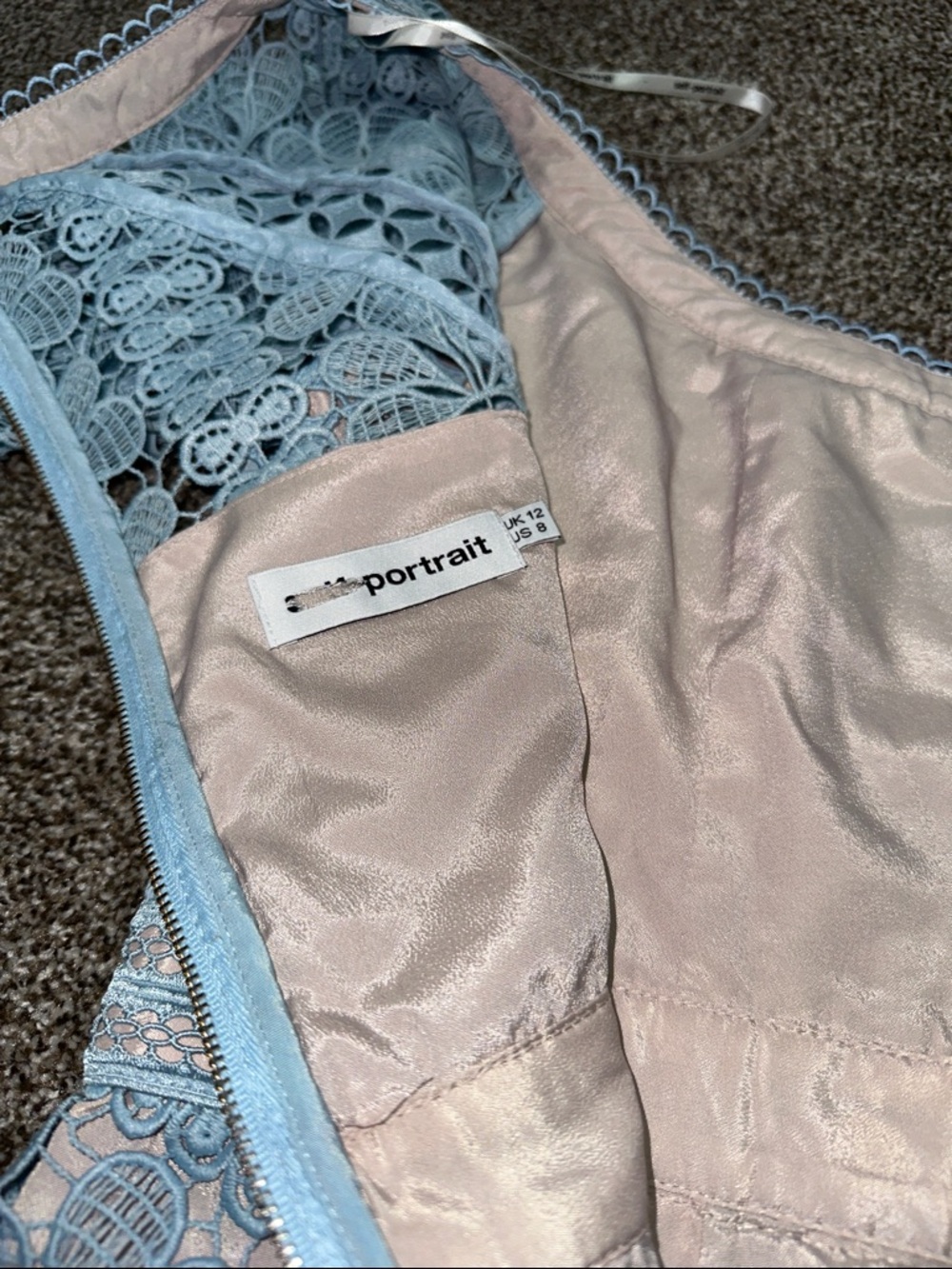 Self Portrait floral guipure lace mini dress lace size 8 - Picture 8 of 9